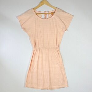 Lucy Women XS Dress Peach Tie Back Casual Athletic Sporty Athleisure Travel